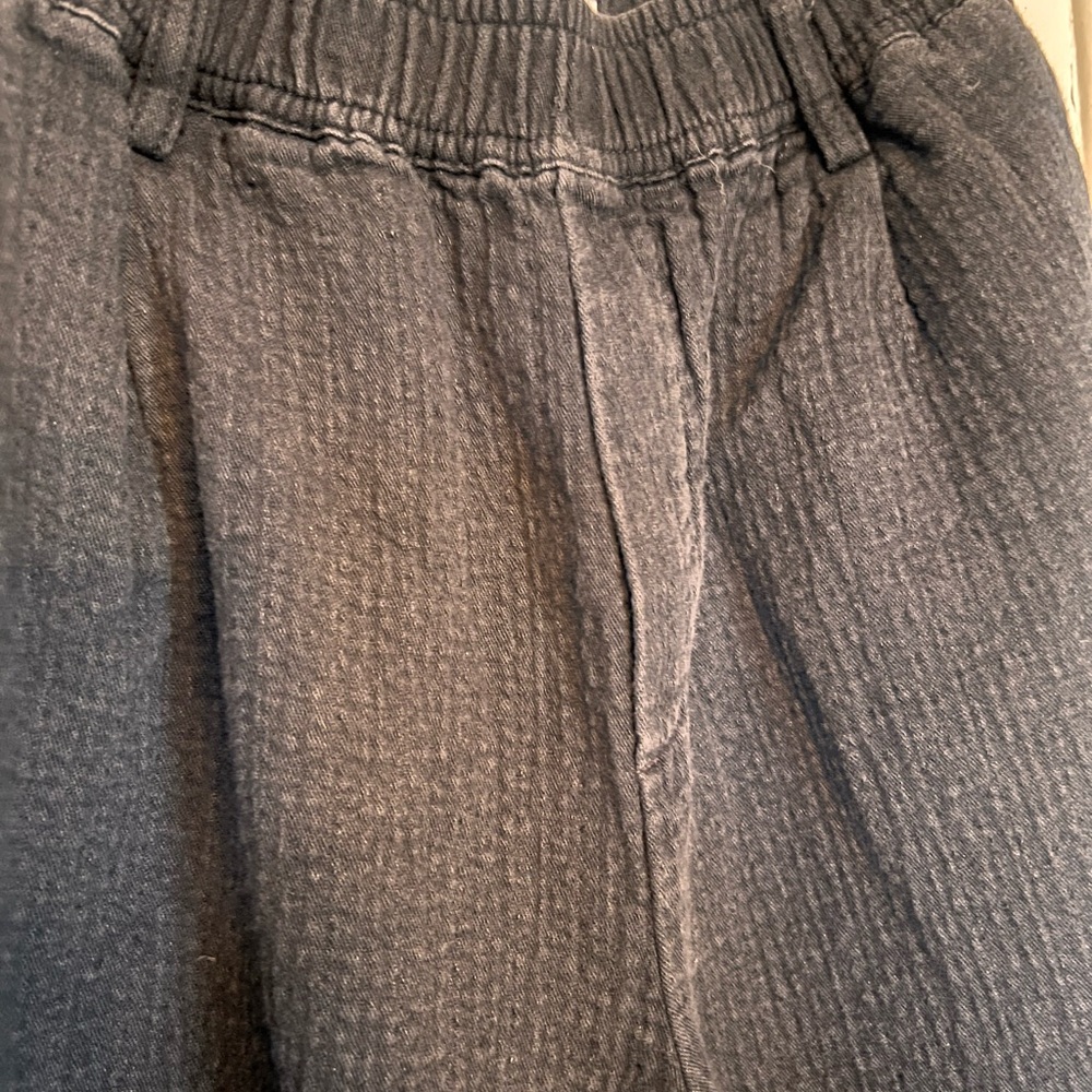 Gray Textured Pants